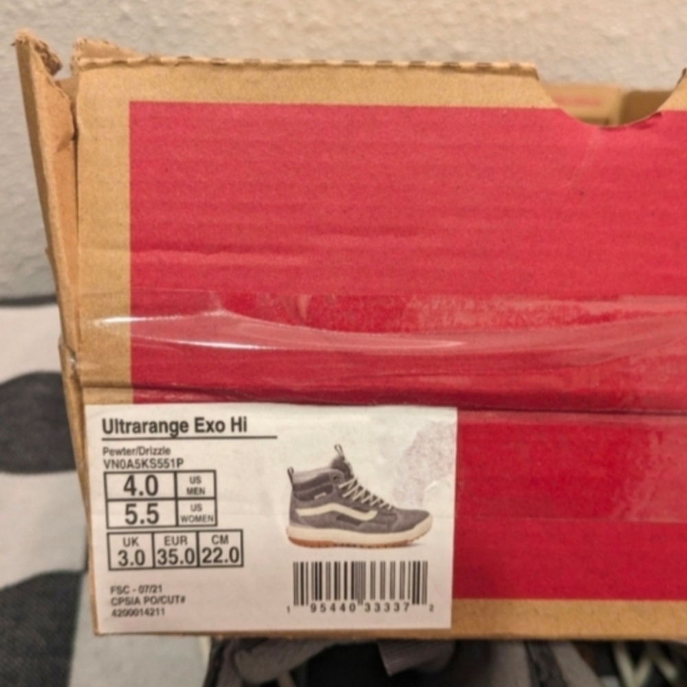 Vans Ultrarange Exo Hi Women 5.5 Pewter Drizzle PrimaLoft Insulated 012026 - Picture 10 of 10